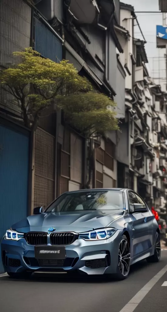 BMW в японском квартале